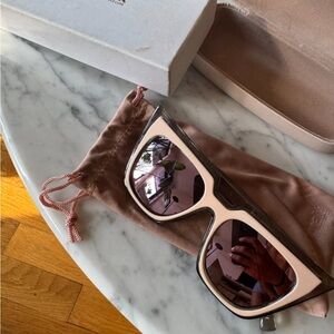 Le Specs x Self-Portrait Cat Eye Sunglasses Like New Designer Collab
